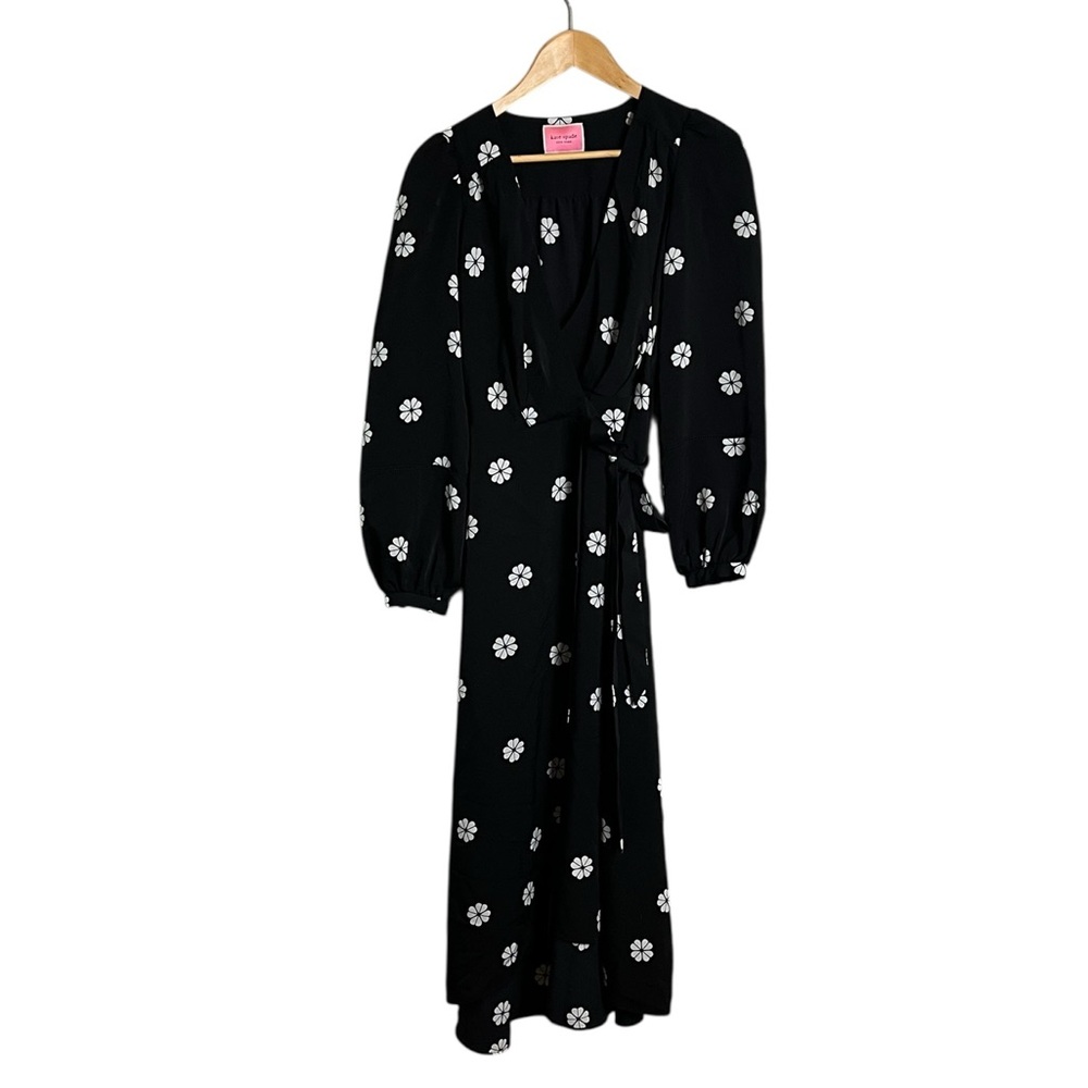 Kate Spade Clover Toss Wrap Dress Size 2 - Picture 2 of 7